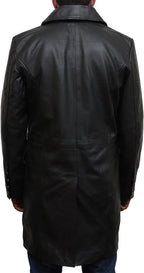 Mens Genuine Leather Jacket U Boat Captains Military Style Vintage