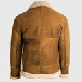Men’s Brown B-3 Bomber Leather Jacket