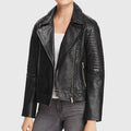 Kimbarley Women’s Black Leather Biker Jacket