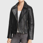 Kimbarley Women’s Black Leather Biker Jacket