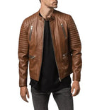 Brown Leather Jacket for Men